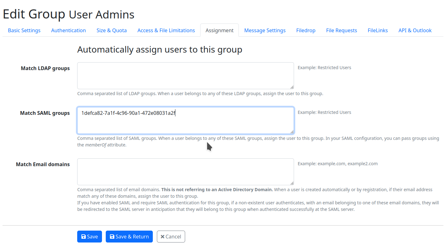 Group Matching