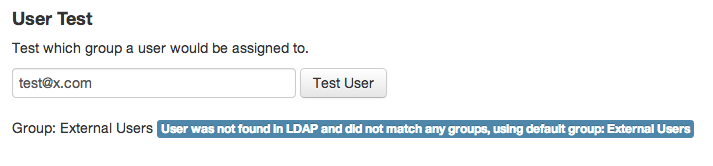 Group assignment test for default fallback