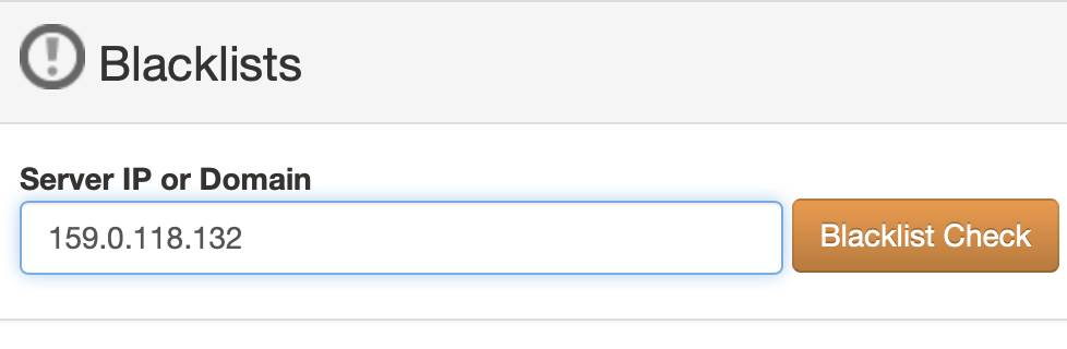 IP blacklist check tool