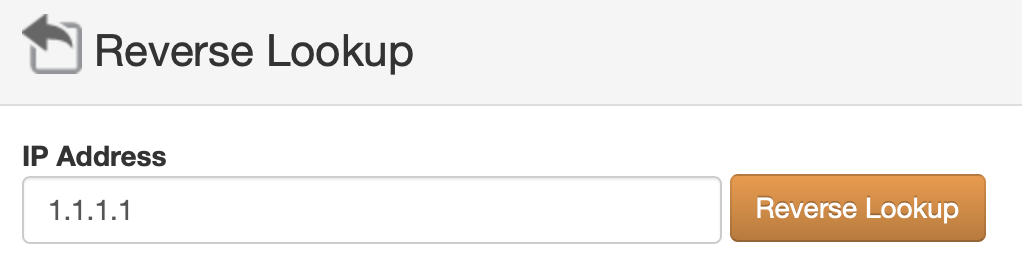 Reverse IP lookup tool