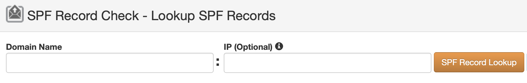SPF lookup configuration