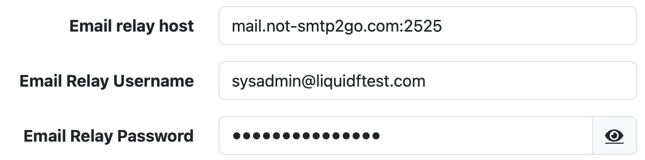 Email config with DNS resolution error