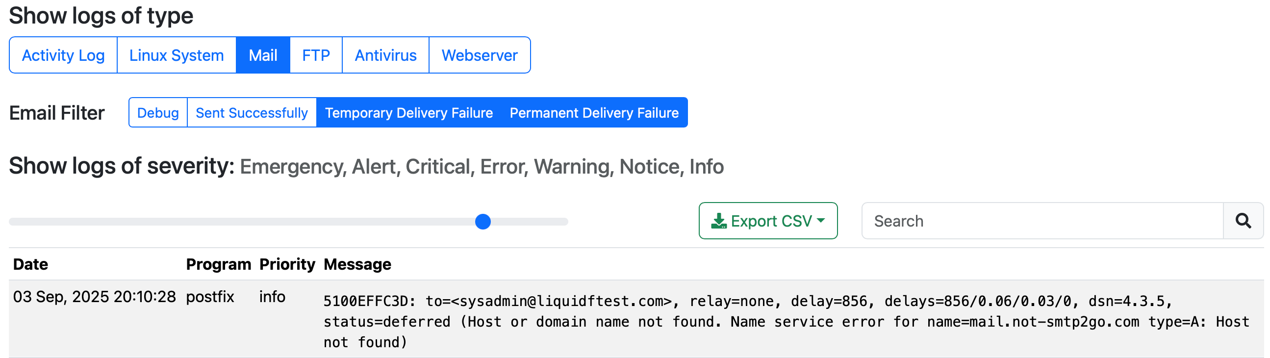 DNS resolution error in syslog