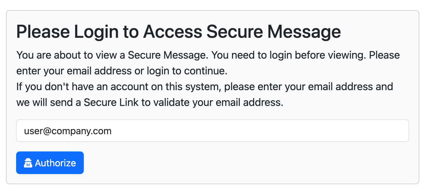 Login as recipient alias user