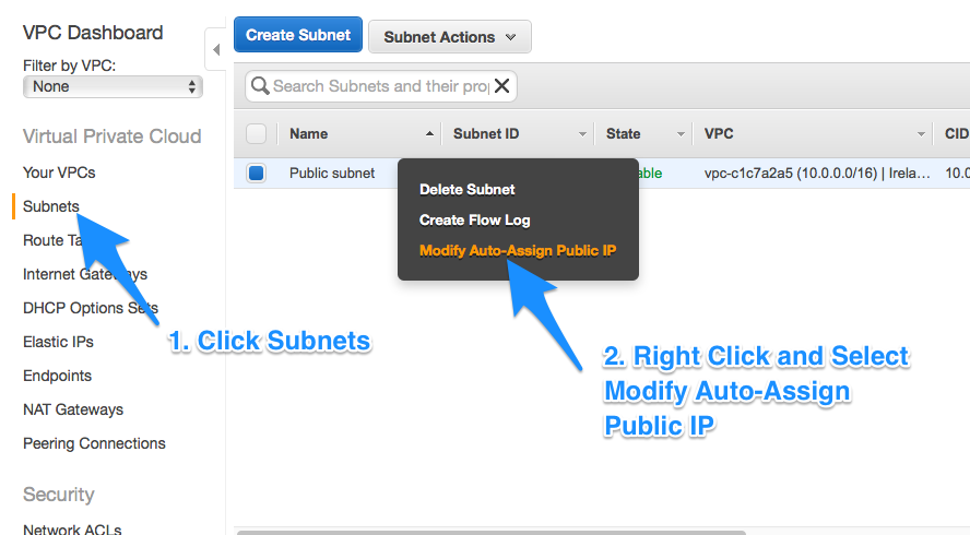 AWS VPC configuration step 5