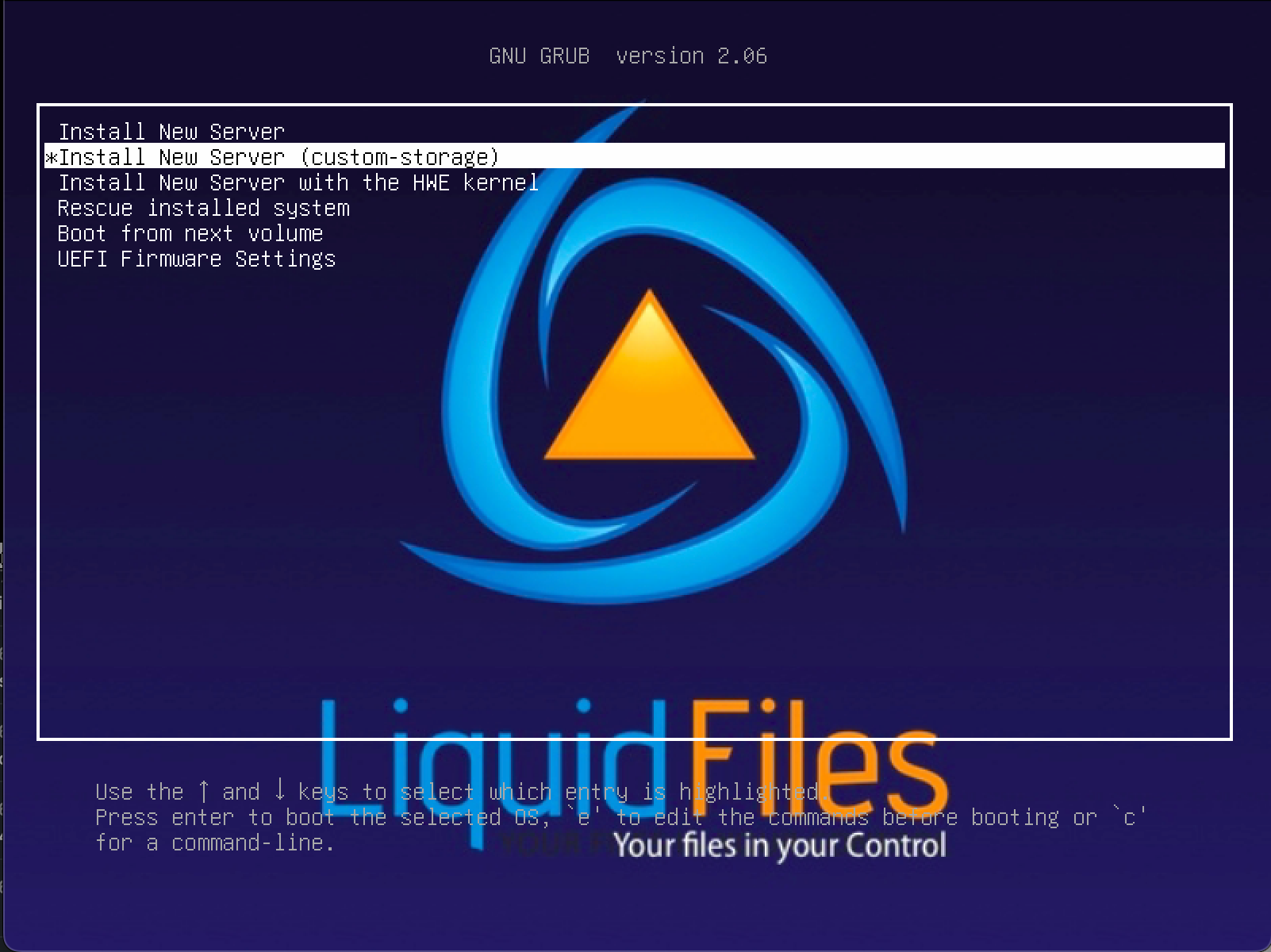 Physical Server / ISO Installation with a Custom Disk | LiquidFiles ...