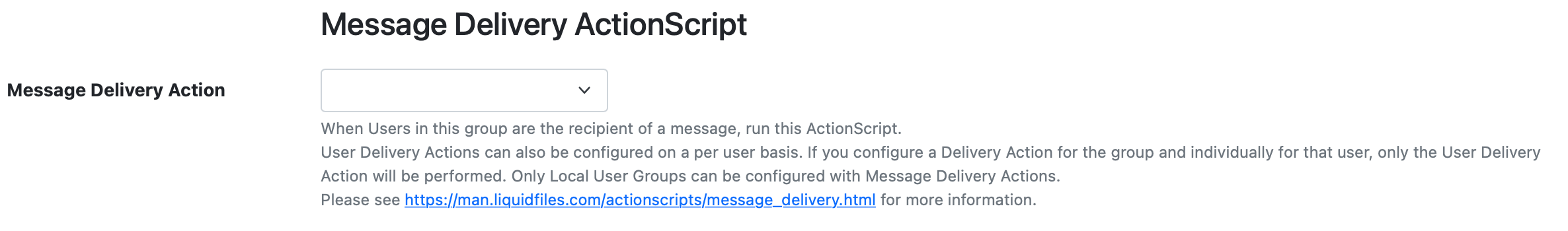 Message Deivery ActionScript