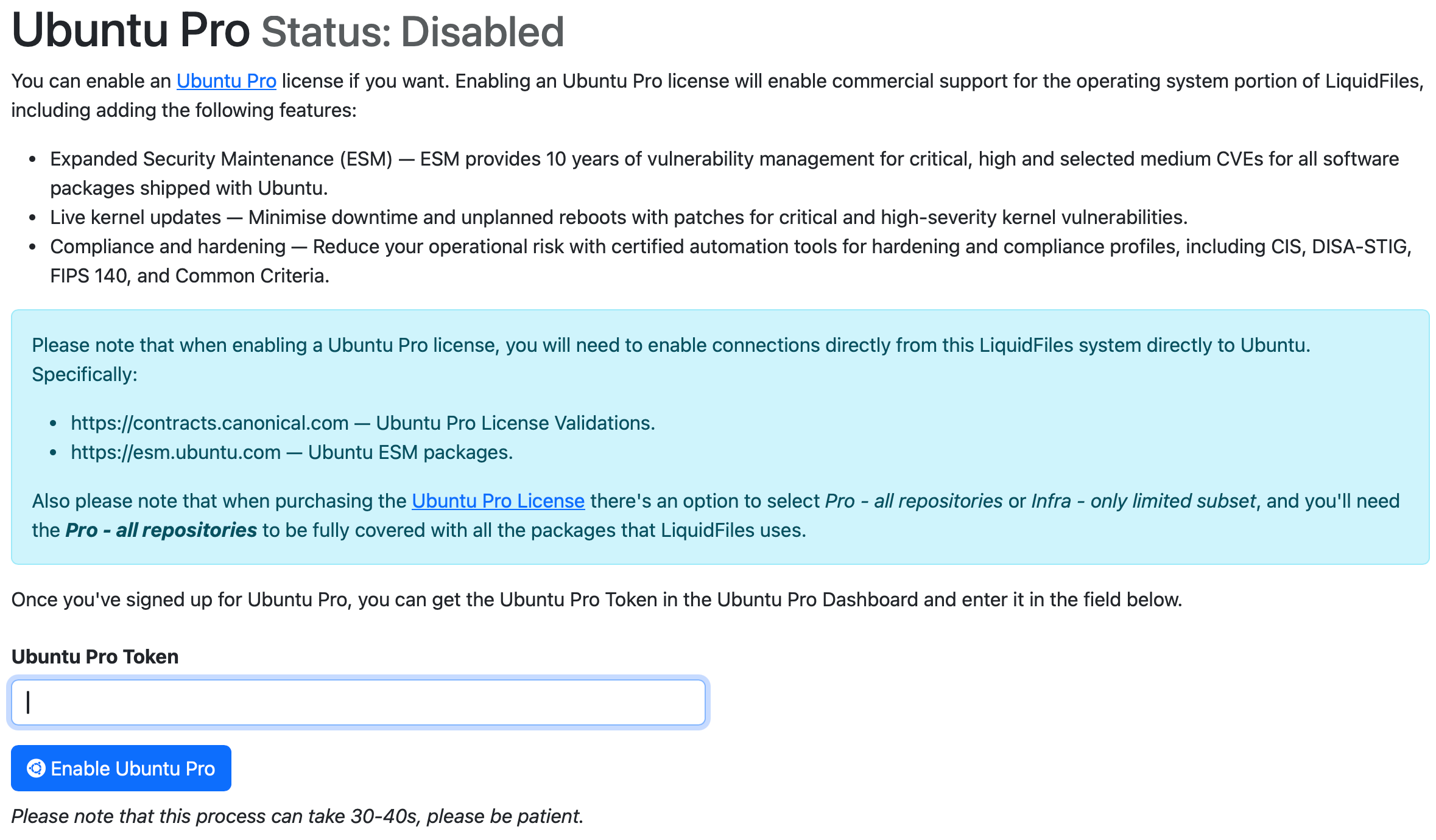 Ubuntu Pro Configuration