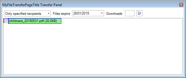 Outlook plugin attached file pane