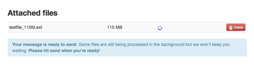File processing and virus scan queue